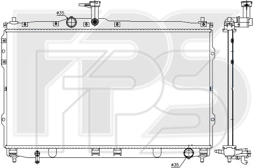 Радіатор охолодження NRF FP 32 A359-NF - фото 