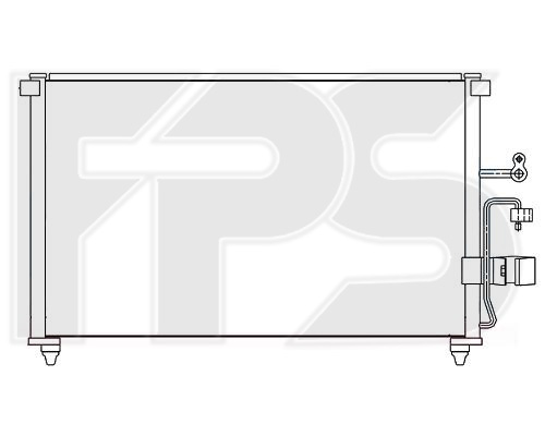 Конденсатор кондиционера NISSENS FP 17 K318-NS - фото 