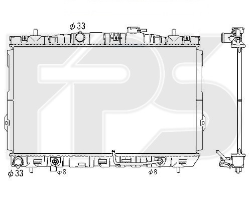 Радіатор охолодження KOYORAD FP 32 A677-KY - фото 