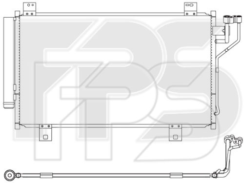 Конденсатор кондиціонера Fps FP 44 K263 - фото 