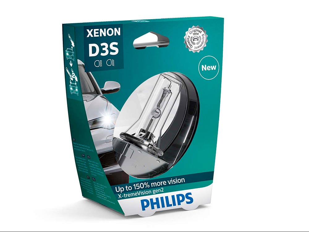 Лампа ксеноновая D3S X-tremeVision 42В, 35Вт, PK32d-5 4800К (Philips) - фото 