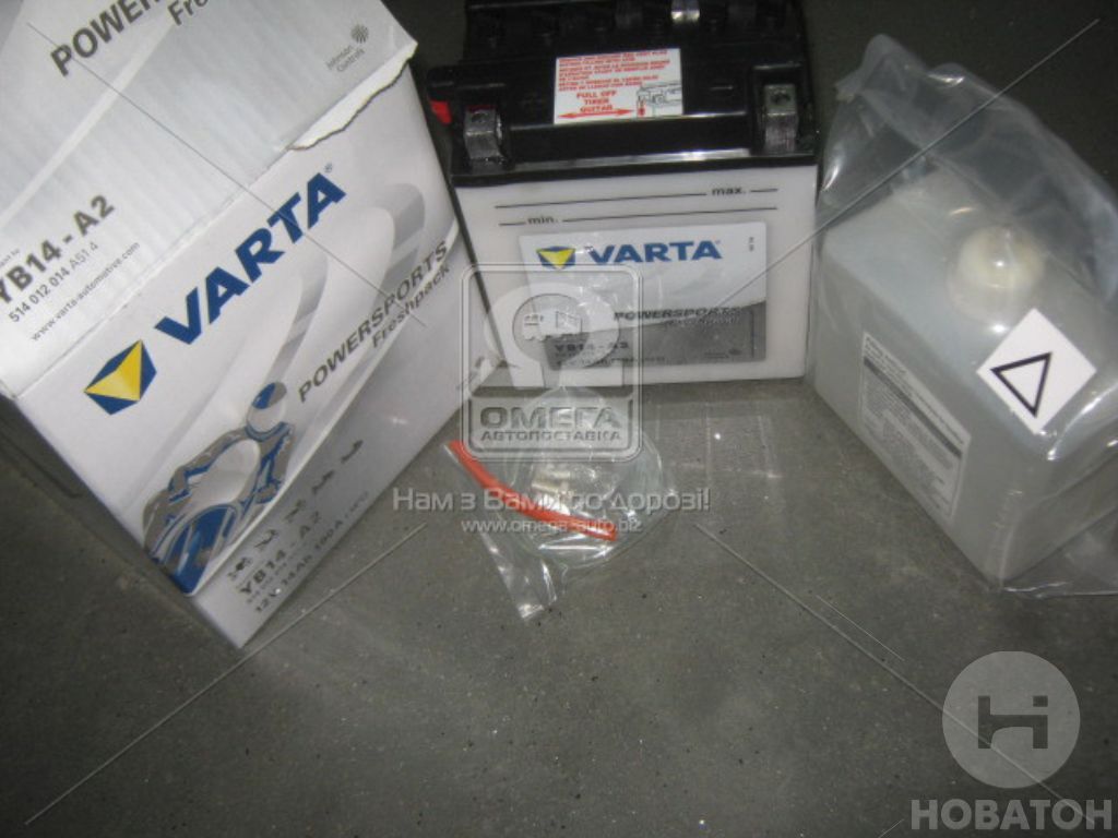 Аккумулятор 14 Ah-12v VARTA FS FP (YB14-A2) (136x91x168), L, Y8, EN140 514 012 014 - фото 