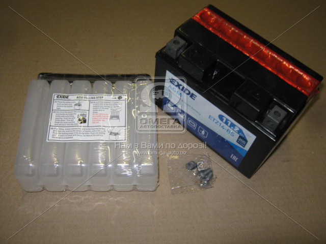 Акумулятор   11,2Ah-12v Exide AGM (ETZ14-BS) (150х87х110) L, EN205 - фото 0