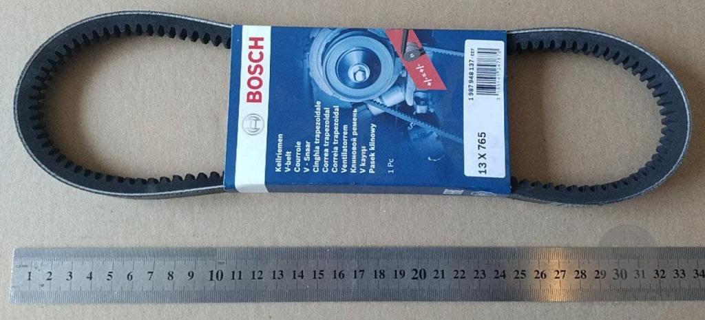 Ремінь клиновий 13х765 (вир-во Bosch) - фото 0