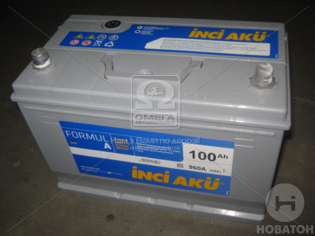 Аккумулятор 100 Ah-12v INCI AKU FormulA Asia (306х175х224), L, EN 760 6000895 - фото 