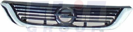 Решетка радиатора передняя черная/хромированная OPEL VECTRA B 3/99- (ELIT) - фото 