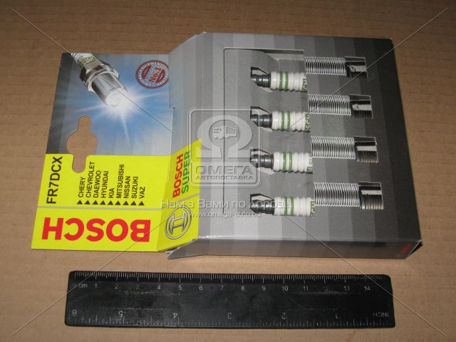 Свеча зажигания BOSCH ВАЗ 2108-10 инжектор 16 клапанный (блистер) (Россия) BOSCH, г.Энгельс FR7DCX - фото 