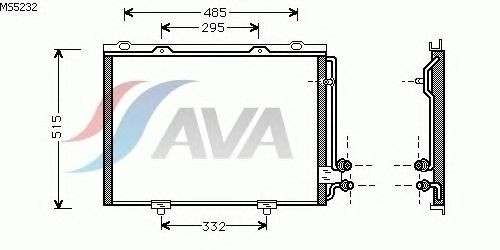 Радіатор кондиціонера AVA COOLING MS5232 - фото 