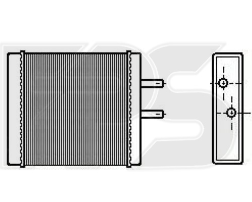 Радиатор отопителя (печки) KIA (КИА) SPORTAGE 2 ALL 99- (Ava) - фото 