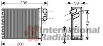 Радиатор отопителя DACIA LOGAN ALL 04-(Van Wezel) - фото 