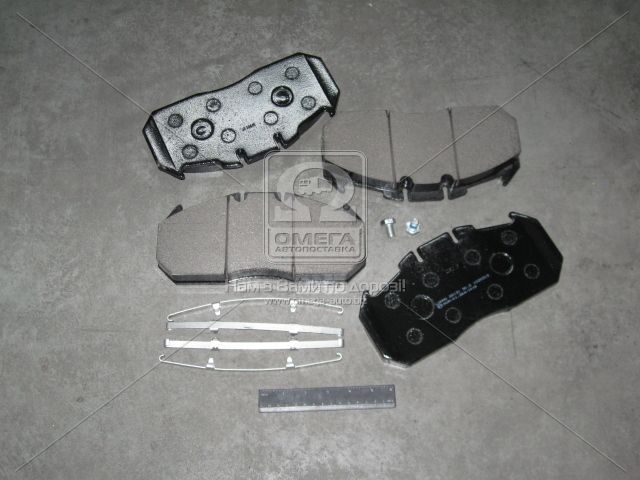 Колодки тормозные дисковые (комплект на ось) MAN (Ман) F2000,TGA, RVI MAGNUM,PREM, ROR (Lumag) ( - фото 