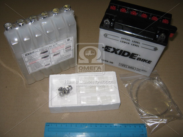 Аккумулятор    9Ah-12v Exide (12N9-3B) (135х75х139) R, EN85 - фото 