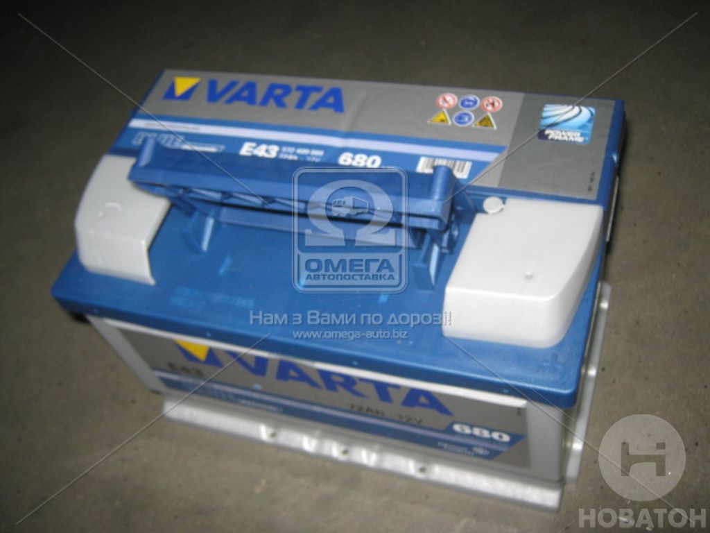 Аккумулятор   72Ah-12v VARTA BD (278х175х175), R, EN 680 572 409 068 - фото 