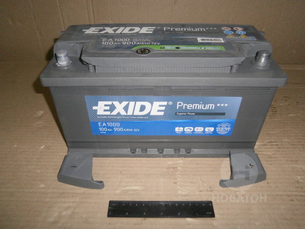 Акумулятор  100Ah-12v Exide PREMIUM(353х175х190),R,EN900 - фото 0