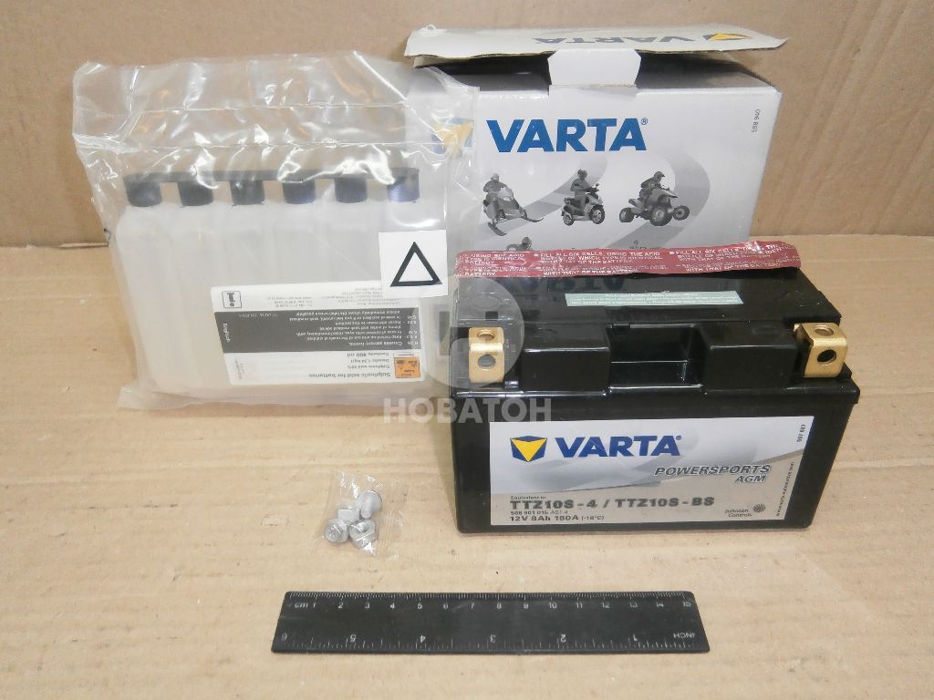 Аккумулятор 8 Ah-12v VARTA FS AGM (YTZ10S-4, YTZ10S-BS), (150x87x93), L, Y11, EN150 508 901 015 - фото 