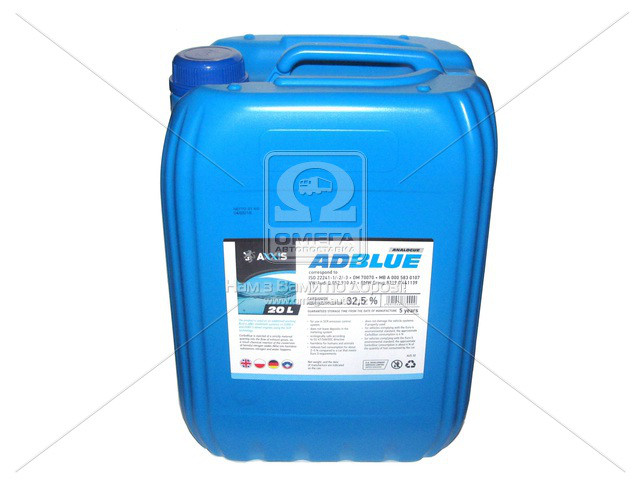 Жидкость AdBlue для снижения выбросов систем SCR (мочевина) <AXXIS> 20 л 501579 AUS 32 AX - фото 