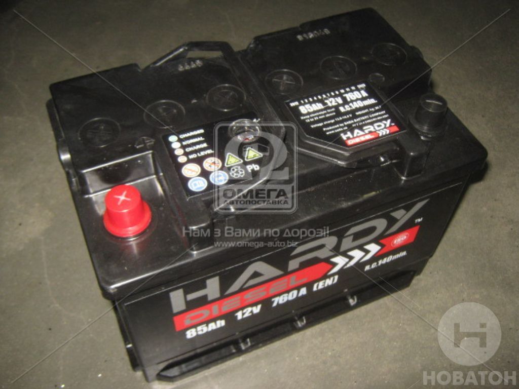 Аккумулятор   85Ah-12v HARDY PROFI (278x175x190),L,EN720 6СТ- 85 Аз - фото 