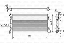 Радиатор охлаждения SKODA Rapid 12- MT/AT (VALEO) - фото 