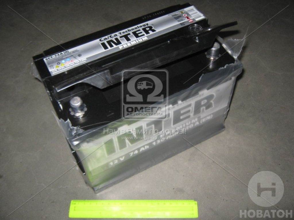 Аккумулятор 74 А1-6СТ INTER Premium Евро залитый (276х175х190) - фото 