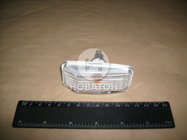 Вказівник повороту бічний ВАЗ 2108 білий з лампою (вир-во Рекардо) 2108-3726010 - фото 