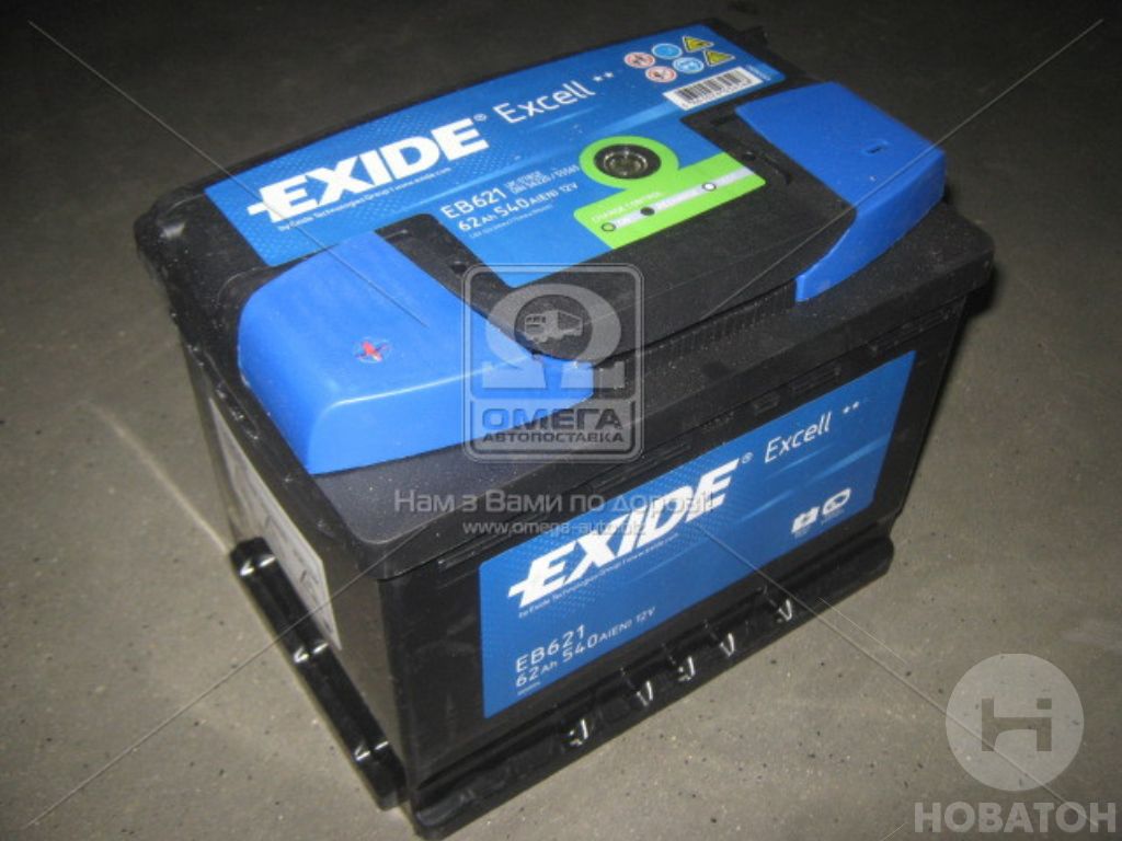 Акумулятор 62Ah-12v Exide EXCELL (242х175х190), L, EN540 - фото 0