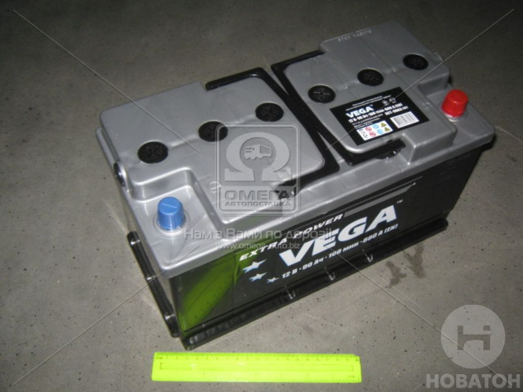 Аккумулятор 90 АЗ-6СТ VEGA Евро залитый (353х175х190) - фото 