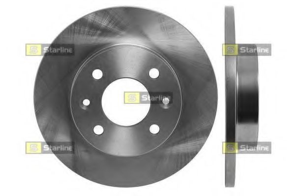 Диск тормозной передний (невентилируемый) (в упаковке два диска, цена указана за один) (Starline) - фото 