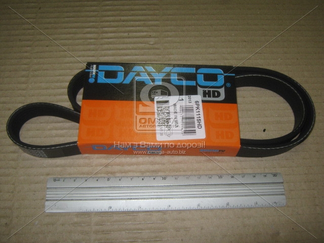 Ремень поликлиновый 6PK1115HD (DAYCO) - фото 