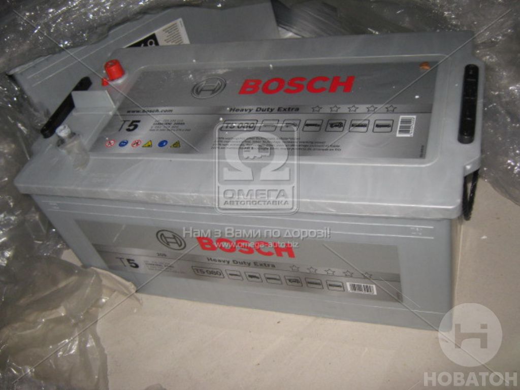 Акумулятор 225Ah-12v BOSCH (T5080) (518x276x242),L,EN1150 - фото 