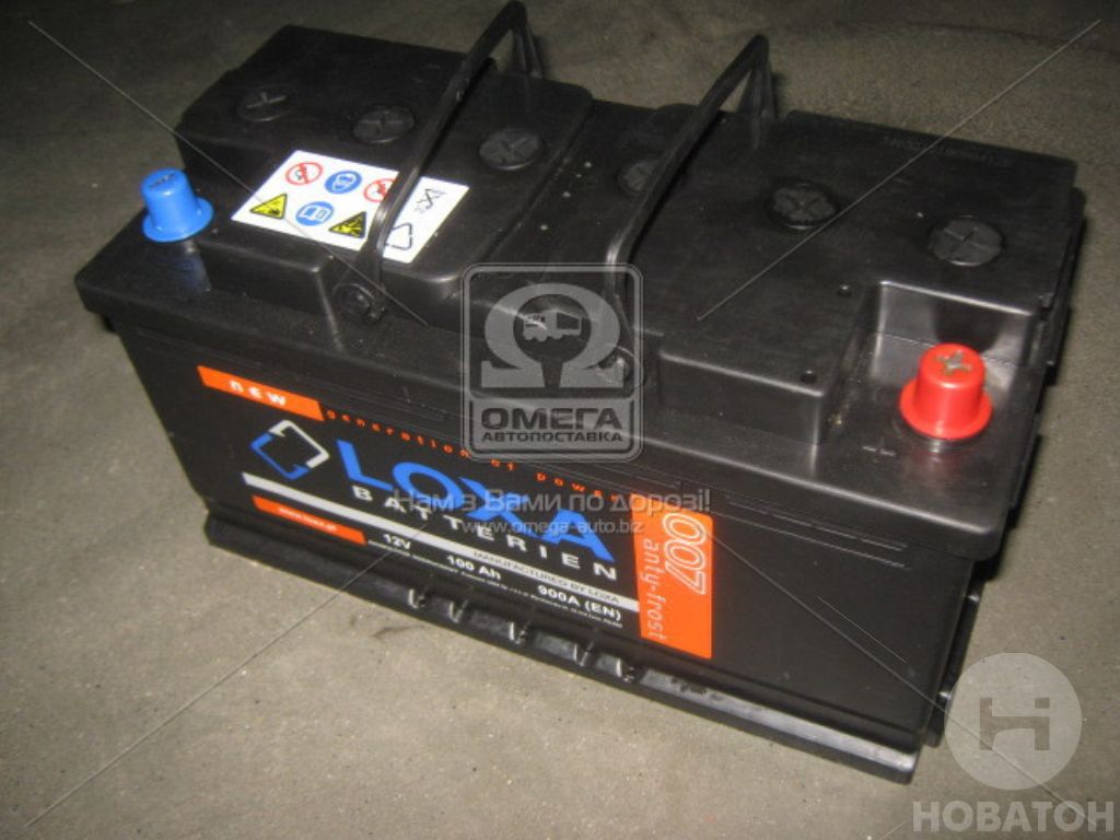 Аккумулятор  100Ah-12v LOXA (350x175x190),R,EN900 C600-10 - фото 