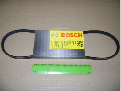 Ремінь поліклін. 3PK760 (вир-во Bosch) BOSCH 1 987 947 880 - фото 