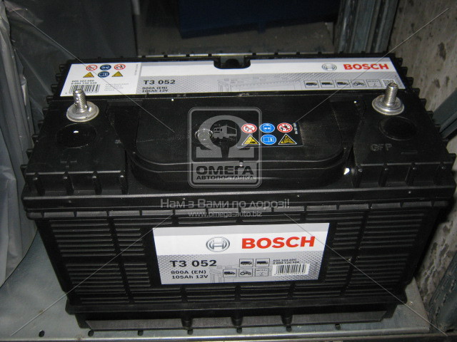 Акумулятор  105Ah-12v BOSCH (T3052) (330x172x240),L,EN800 !ЗНИЖКА-20%! - фото 0