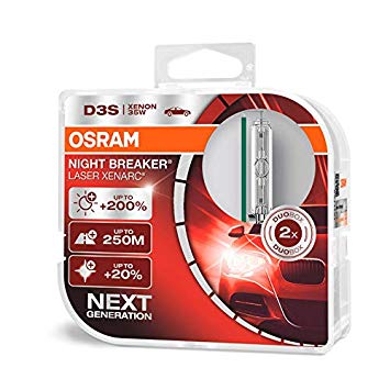 Лампа ксеноновая D3S XENARC NIGHT BREAKER LASER 42В, 35Вт, PK32d-5  (+200)компл.(OSRAM) 66340XNL-HCB - фото 