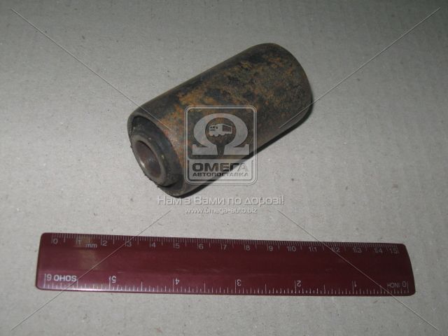 Втулка вушка ресори передній ГАЗ-33104 (передня) (сайлентблок) (вир-во Росія) BIG-фильтр 33104-2902027 - фото 