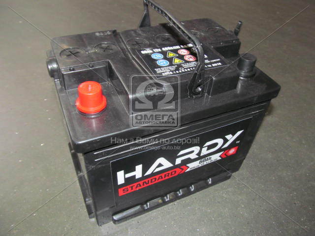 Аккумулятор   60Ah-12v HARDY STANDARD (242x175x190),L,EN480 - фото 0