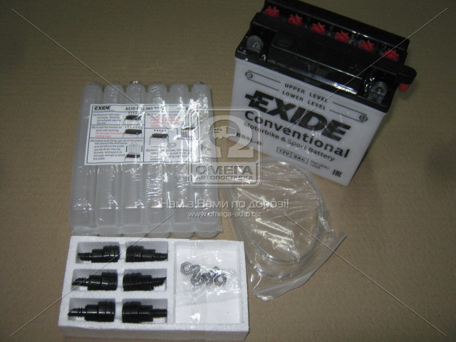 Аккумулятор    9Ah-12v Exide (EB9L-B) (135х75х139) R, EN100 - фото 
