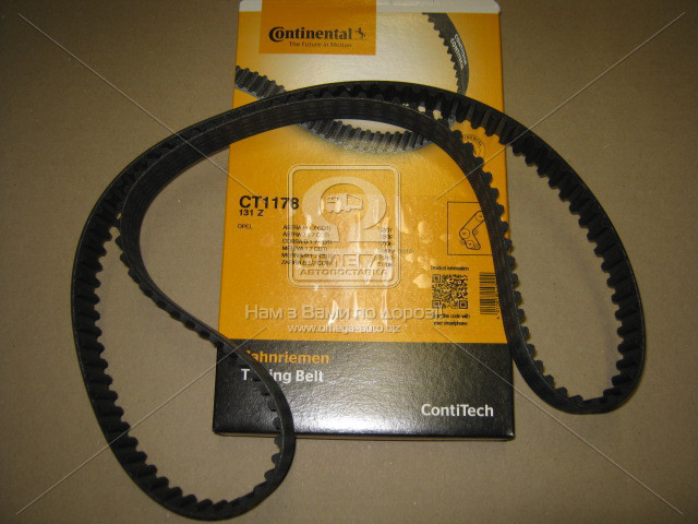 Ремінь зубчастий ГРМ (Вир-во ContiTech) CONTITECH CT1178 - фото 