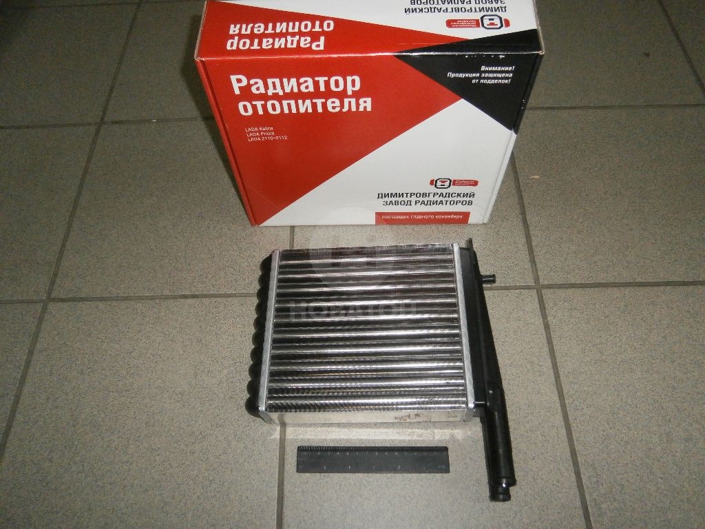 Радиатор отопителя (печки) ВАЗ 2111 (ДААЗ) АВТОВАЗ 21110-810106082 - фото 