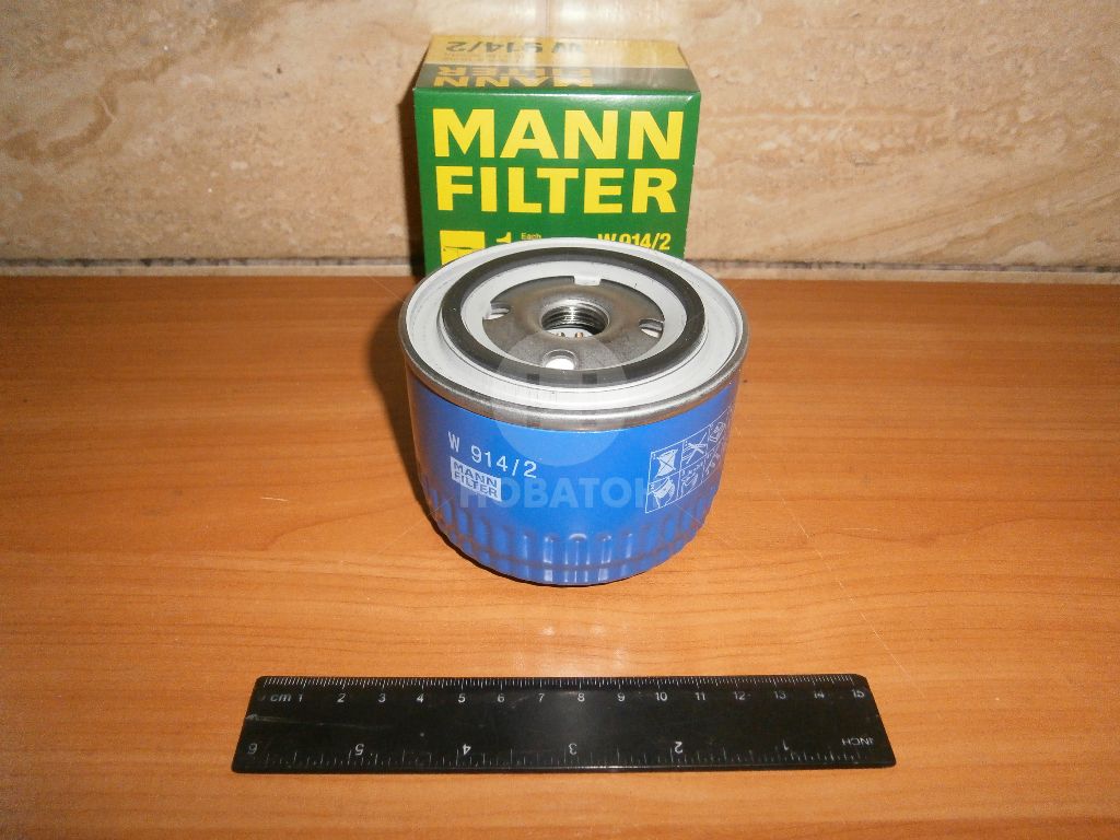 Фильтр масляный ВАЗ 2101-2107 2108-09 (низкий 69 мм) (MANN) - фото 