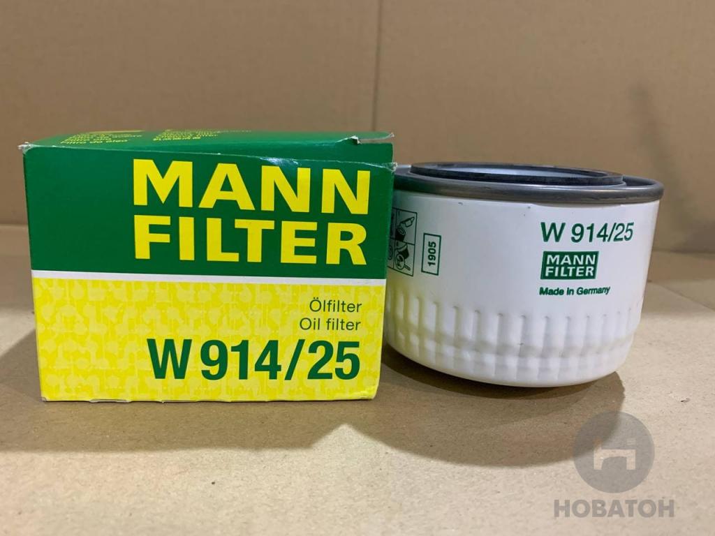 Фильтр масляный RVI (TRUCK) (MANN) MANN-FILTER W914/25 - фото 2