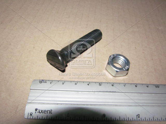 Болт 1199O М12х60 (8,8) з гайкоюнапівпотайний овал DS6007 чорн. (в-во Unibolt) - фото 