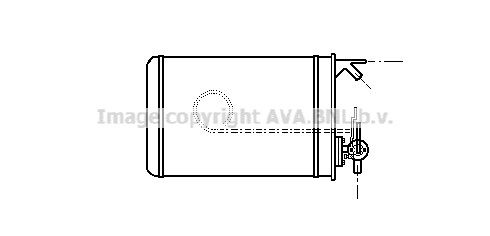 Радиатор отопителя (печки) (демонтир. патрубки) [OE. 96090004 / 96095386] (AVA COOLING - фото 