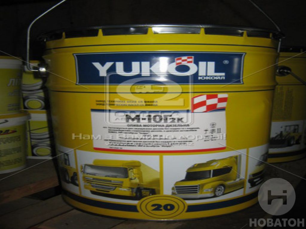 Масло моторное Yukoil М-10Г2к SAE 30 API CC (Ведро 20л) - фото 