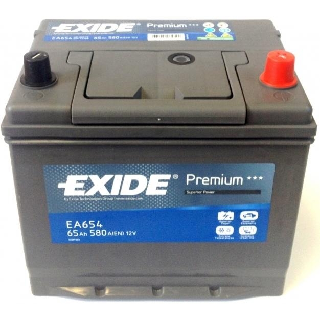 Аккумулятор   65Ah-12v Exide PREMIUM(230х173х222),R,EN580,Корея !КАТ. -20% EXIDE EA654 - фото 