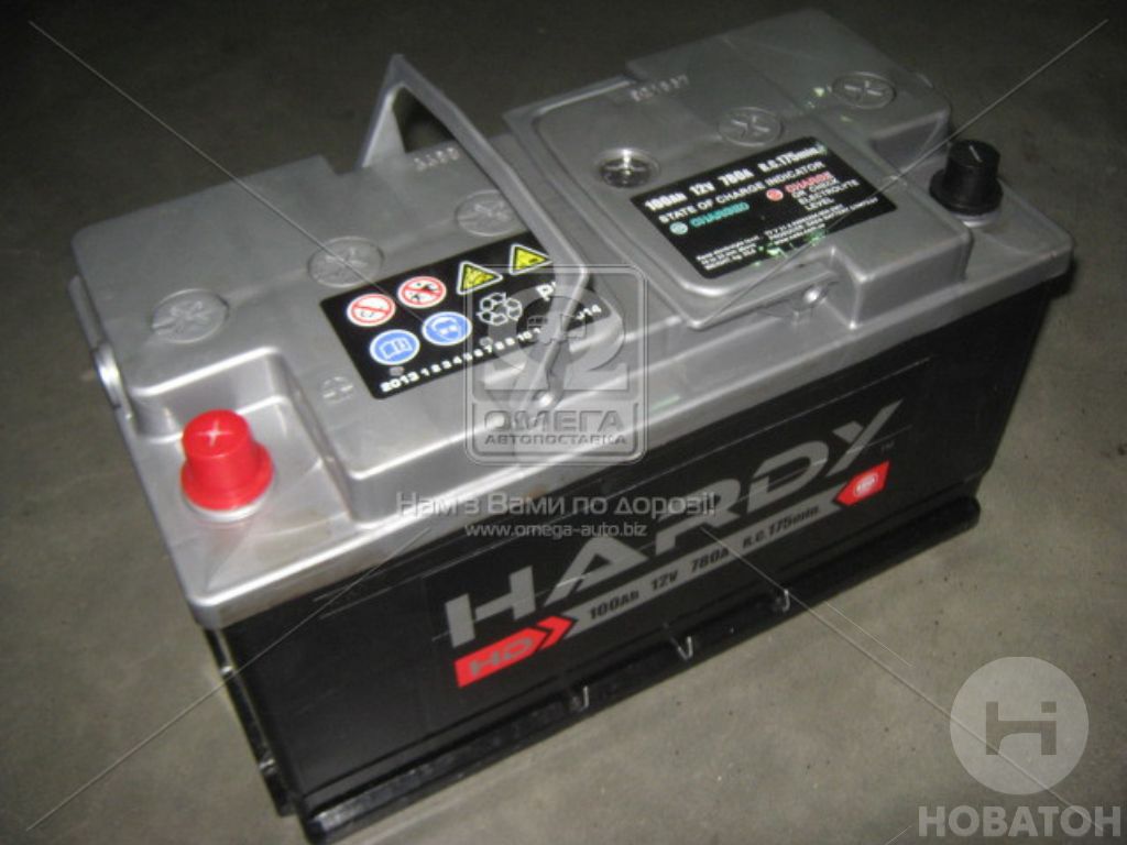 Аккумулятор   100Ah-12v HARDY SP (353x175x190),L,EN800 - фото 0