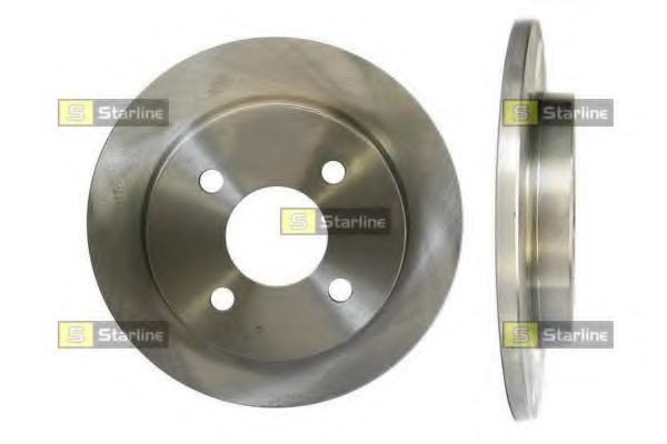 Диск тормозной задний (в упаковке два диска, цена указана за один) (Starline) PB1276 - фото 