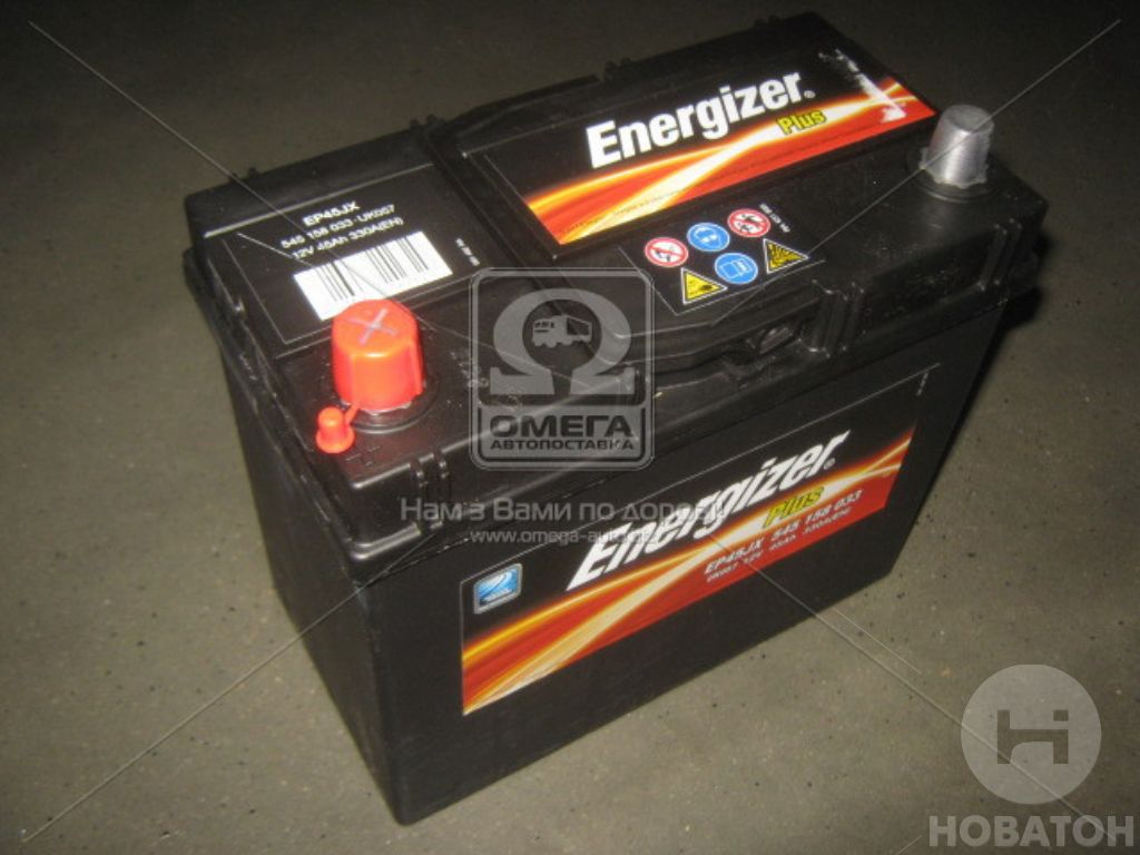 Аккумулятор   45Ah-12v Energizer Plus (238х129х227), L,EN330 Азия - фото 0