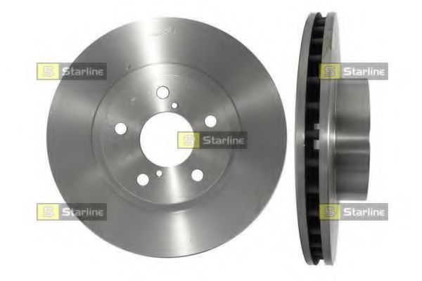 Диск тормозной передний (вентилируемый) (в упаковке два диска, цена указана за один) (Starline) PB2244 - фото 