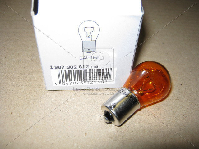 Лампа накаливания PY21W 12V 21W BAU15s ECO (Bosch) - фото 