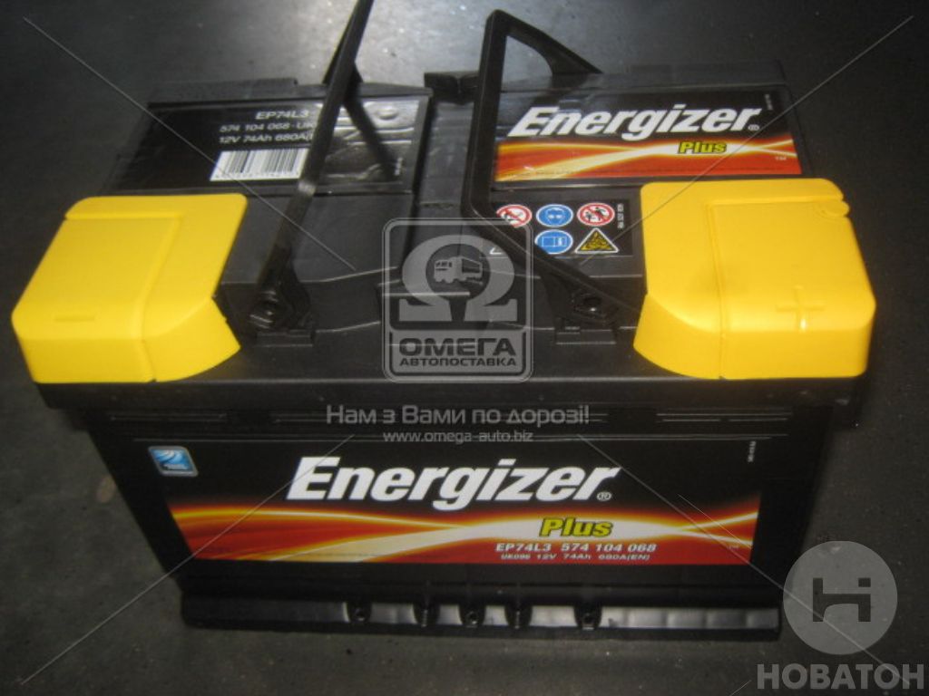 Аккумулятор   74Ah-12v Energizer Plus (278х175х190), R,EN680 - фото 